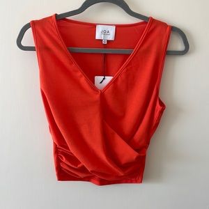 NWT JOA knit front twist top
